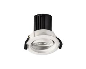DM201241  Beppe A 10 Tridonic Powered 10W 2700K 750lm 24° CRI>90 LED Engine White Stepped Adjustable Recessed Spotlight; IP20